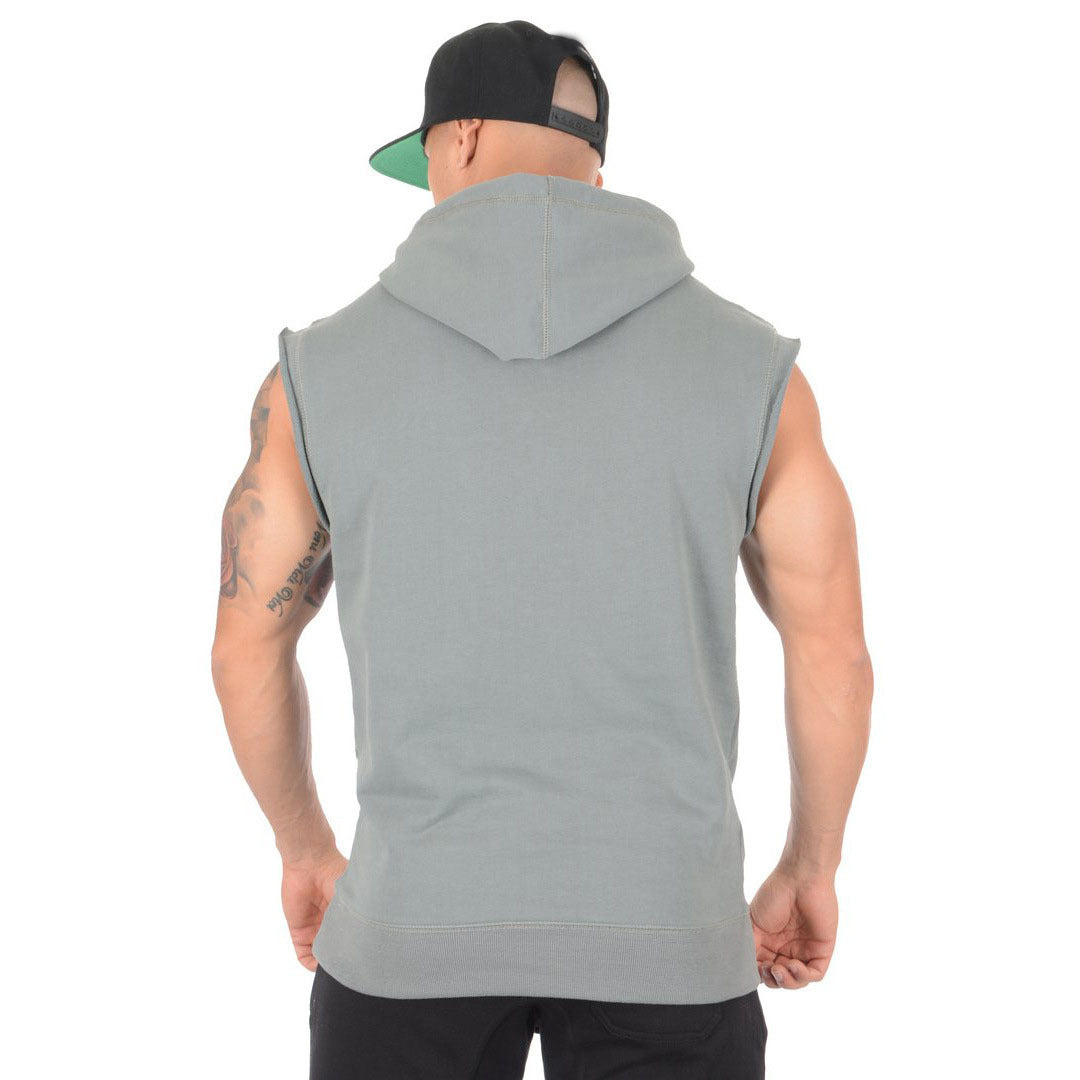 Sleeveless tank tops with hood