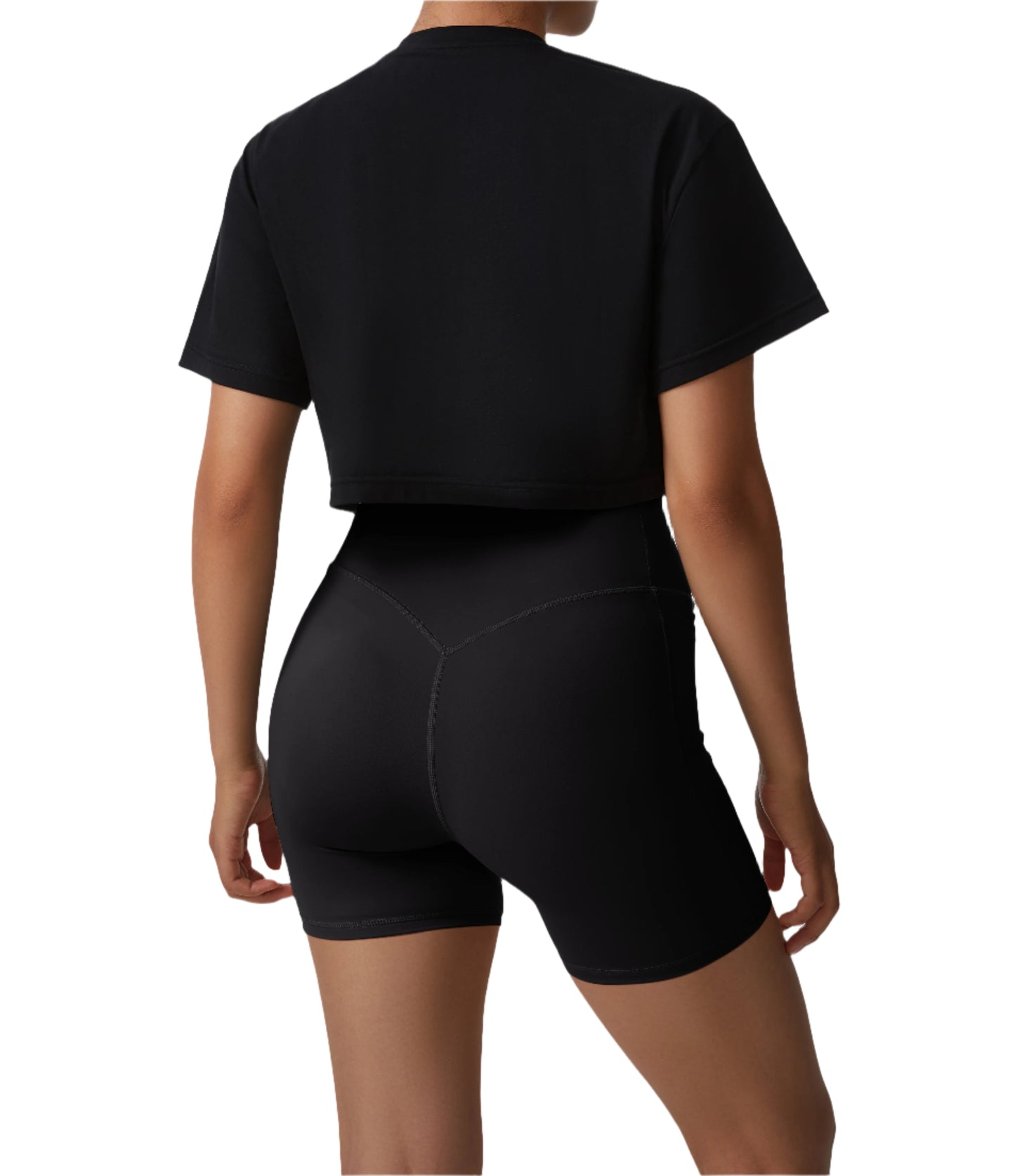 Loose Crop Top Crewneck T-shirt