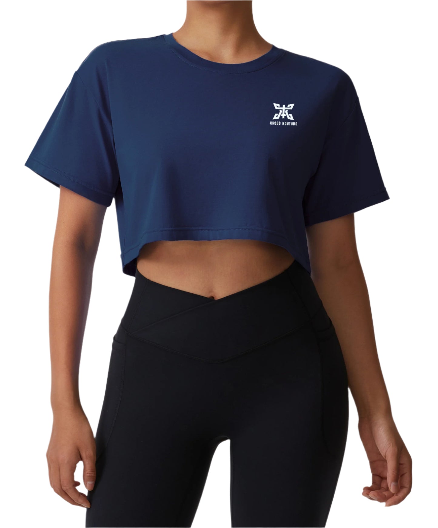 Loose Crop Top Crewneck T-shirt