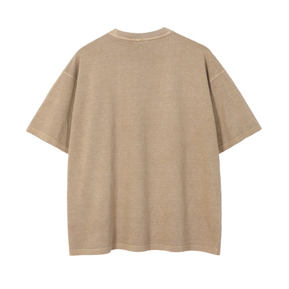 Beige t-shirt on a white background