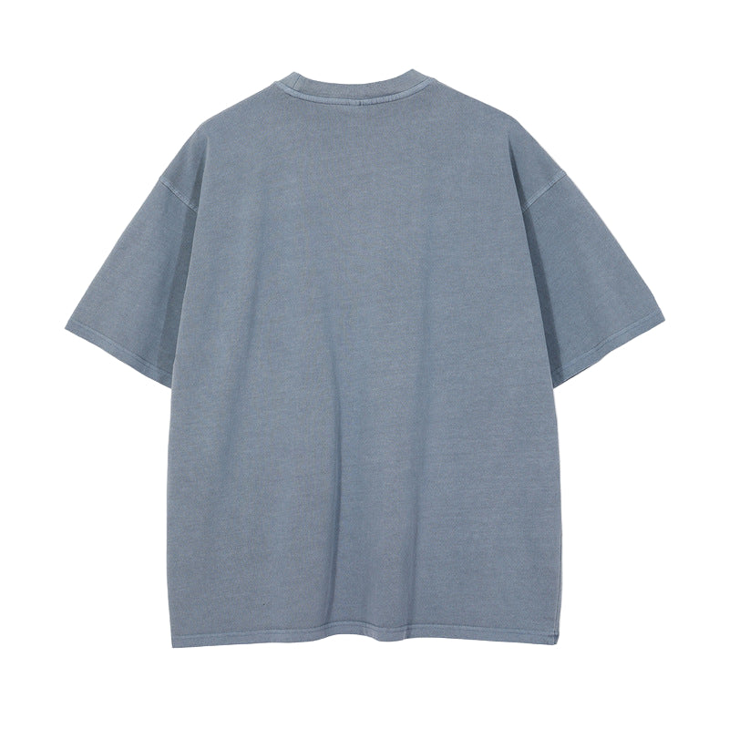 Blue t-shirt on a white background